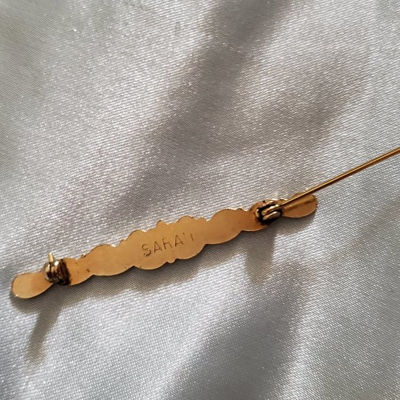 Sarah Coventry Bar Pin with Scroll Work Design - Picture 3 of 6